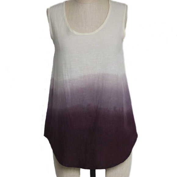 Purple and Cream Ombre Sleeveless Blouse NWT - Picture 1 of 4